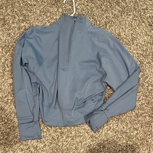 Lululemon Light Blue Quarter-Zip Top